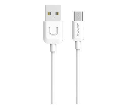 Kabel USAMS Kabel U-Turn microUSB 1m biały (US-SJ098)
